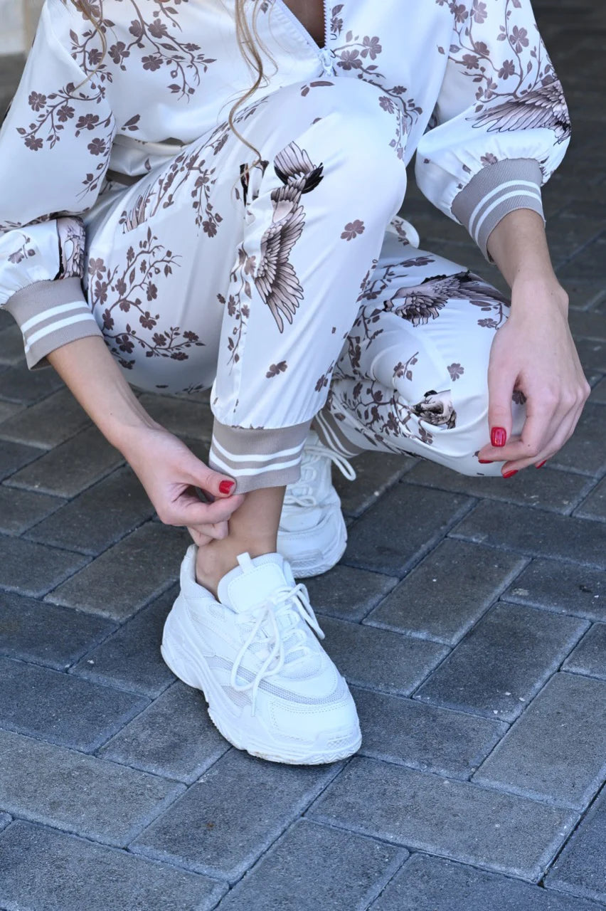 Sleek Blossom Tracksuit