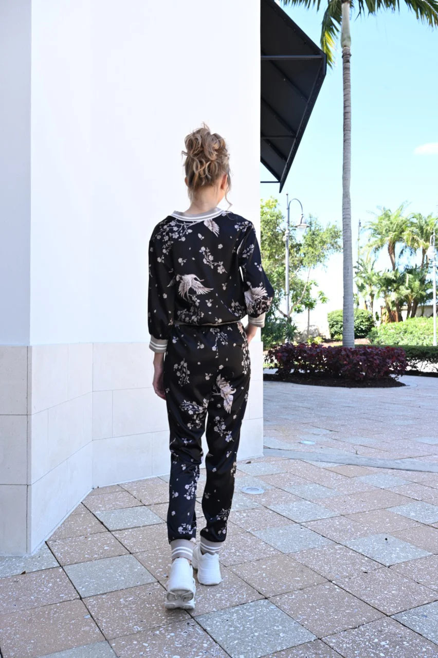 Sleek Blossom Tracksuit