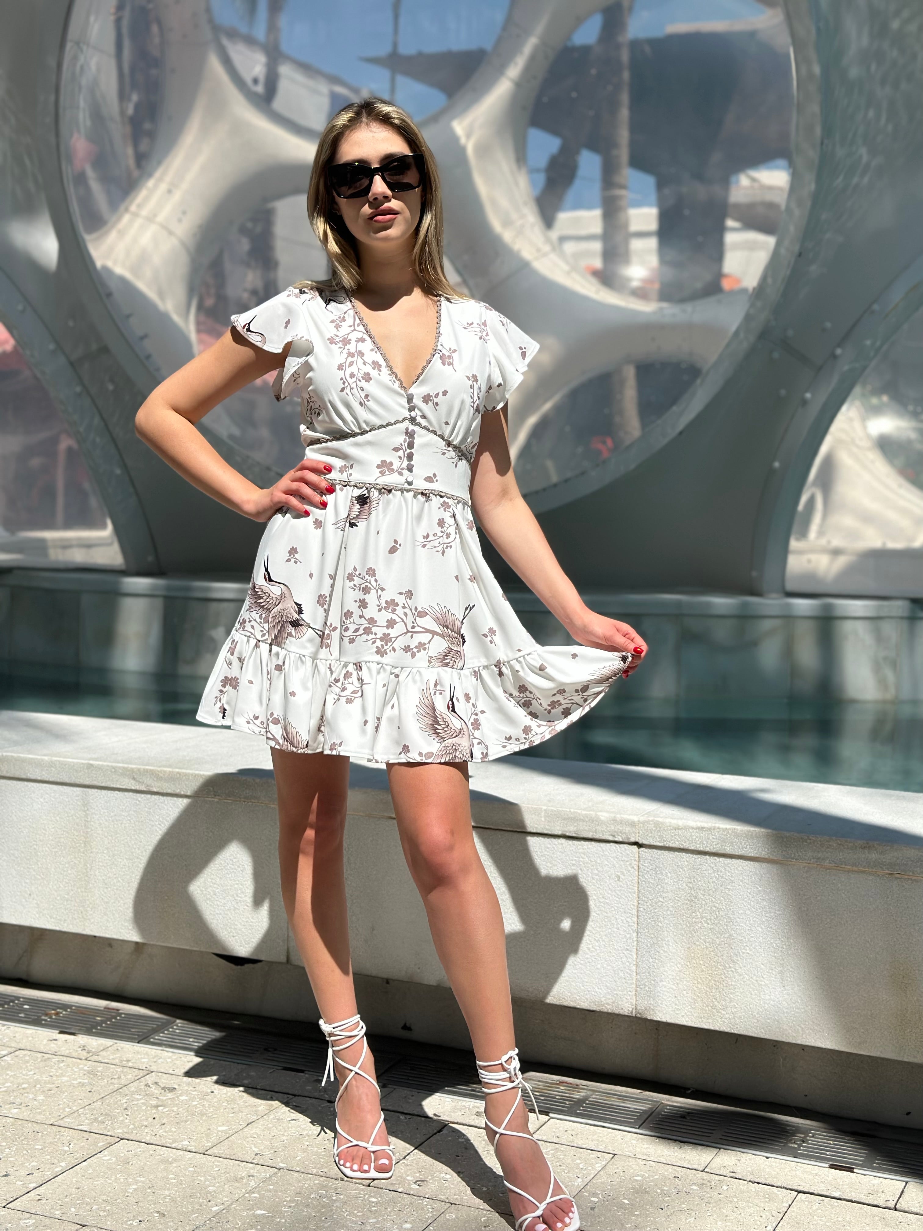 Afternoon in France Dress 19705 White